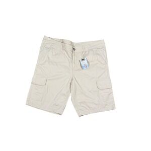 Avenue Mens XL Cargo Shorts Beige Utility Casual Outdoor Comfort‎ Fit